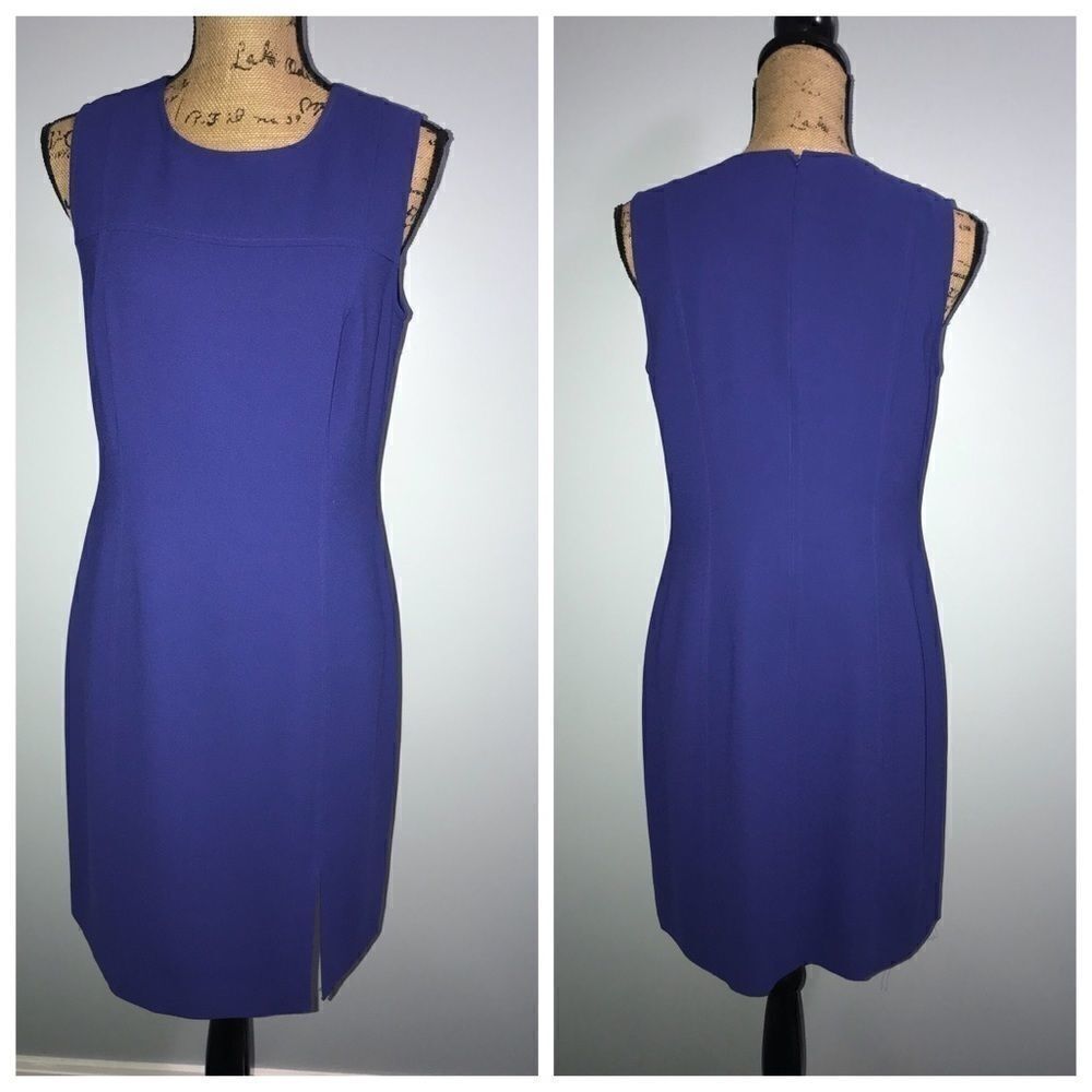 Preview collection Blue midi formal dress size 10